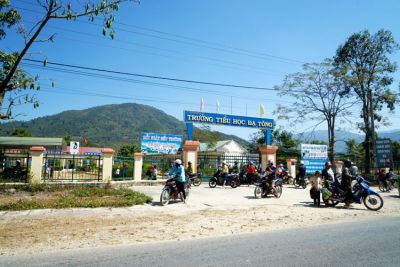 These are images of the young students from Da Kao School and Da Tong School in Dam Rong district